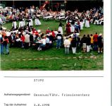 25938 W2270 Utersum FOTO KEINE AK Friesentanzgruppen Foto montiert auf Karton