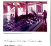 26486 W2946 Wangerooge , Nordseebad FOTO KEINE AK Schwimmbad, Hallenbad Innenaufnahme Foto montiert auf Karton