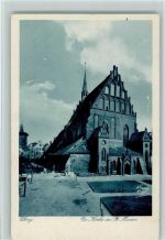 Elbing Elblag Kupfertiefdruck Evangel. Kirche zu St. Marien