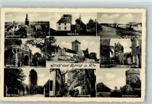 41539 W4047 Zons - Juddenturm Rheinturm Rheinpartie Schloßruine Wachtürmchen Alte Mühle Rheinstraße Krötschenturm