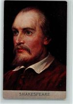 Verlag Max Sinz 1. Folge Nr. 12 AK Shakespeare Gebrauchsspuren