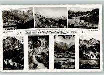 87538 W8975 Langenwang , Allgäu - Gesamtansicht Nebelhorngipfel Geisalpe Breitachklamm Oberstdorf Geisalpsee Mehrfachaufnahme