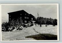 Bürgeralpe - Berghotel Winteraufnahme Hüttenstempe