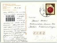 98714 O6316 Stützerbach - Bergstraße Gasthaus Eintracht Rückseite mit Abschürfungen bzw Kleberesten
