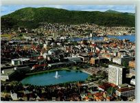 Bergen - Oversikt med Lille Lungegardsvann