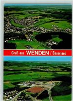 57482 W5963 Wenden , Biggetal, Südsauerland - Rückseite mit Abschürfungen bzw Kleberesten