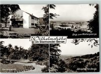 32351 W4995 Haldem , Kr Lübbecke, Westf - Rückseite mit Abschürfungen bzw Kleberesten Gasthaus Wilhelmshöhe Am scharfen Berge