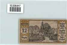 10115 W1000 Steglitz Notgeldschein 50 Pfennig Notgeld Berliner Bär Frühere Kirche von Steglitz