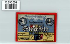 49439 W2841 Steinfeld (Oldenburg) - Notgeld 1 Mark