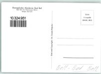 73087 W7325 Bad Boll Karte beschädigt Ev. Akademie Innenansicht