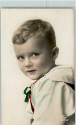 Serie 63141-2 Kinderpoträt handcoloriert Amag