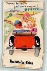 74200 Thonon-les-Bains 1952 AK mit Leporello Auto Leporello AK