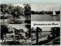 15537 O1252 Grünheide , Mark - Löcknitz Kulturhaus Peetzsee Segelboot