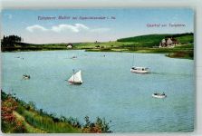 01744 O8230 Dippoldiswalde - Talsperre Malter Segelboot Ausflugsschiff Ruderboot Gasthaus zur Talsperre