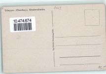 85298 W8069 Scheyern - Klosterschenke Gastraum Kreuz Blumenstrauß