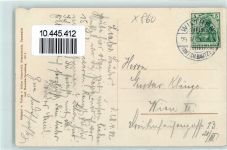 02681 O8609 Wilthen 1912 Gebrauchsspuren Mönchswalderberg Aufstieg Restaurant Bismarckstein Wasserwerk Ort lt. Stempel