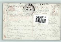 33000 Bordeaux 1909 - Alles de Tourney et le Grand Theater AK Stempelflecken
