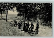 Nr. 1936 Das Deutsche Heer, Artillerie in gedeckter Stellung - gute Erhaltung AK Artillerie WK I