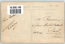 73000 Chambery 1909 - la Rue des Portiques Emailleschild Maggi