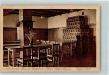 O8321 Schöna b Pirna am Zirkelstein - Innenansicht, großer Saal, Verlag Ortsgruppe Dresden Nr. 11, AK Naturfreundehaus