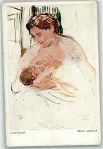 Mutter und Kind sign Lovis Corinth Neue Meister Sammlung Nr 5287 Künstler