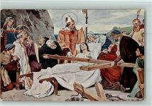 Jesusbild von Edmonds-Alt AK Bibelszene Künstler