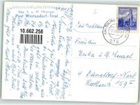 6363 Westendorf 1962 - Pension Dreilärchenhaus