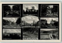 Chomutov Komotau 1941 - Rosenpark Langemarckstrasse Parksäle Adolf-Hitler Platz WK II