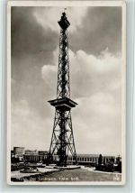 W1000 Berlin Charlottenburg Funkturm und Stempel - Klinke Foto Funk