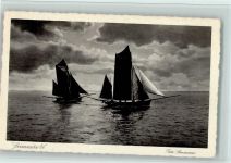 Foto Simonsen - Heimwärts , gute Erhaltung AK Fischerboot