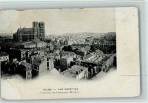 Reims vue Generale - Werbung Champagne Mercier Sekt 1900