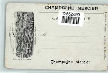 Reims vue Generale - Werbung Champagne Mercier Sekt 1900