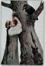 Rabe Frau Herzensklage TSN Nr.91 Solomko, S. Künstlerkarte