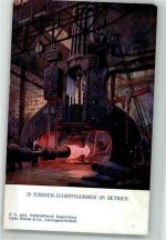 Kapfenberg Technik Dampfhammer im Betrieb Stahlwerk Gebr. Böhler & Co Stahlbau
