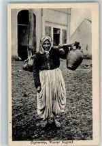Wasserträgerin Judaika Zigeuner 1916 Gebrauchsspuren