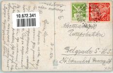 Ostrava Ostrau Ort lt. Stempel Stahlbau 1924 Künstlerkarte