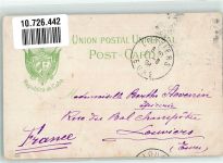 Havanna La Habana 1909 Gebrauchsspuren Hafen Briefmarke Bildseite
