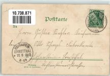 sign. Kleinhempel Junge Frau am Briefkasten mit Blumenkorb No. 712 Bürger Bruno 1900 Lithographie / Künstlerkarte