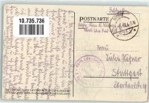 sign. Volkmann Hans v. Herbstregen Württ. Ldw. Feldart. Reg. Nr. 2 8. Batt Natur 1917 Künstlerkarte