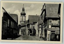 77731 W7608 Willstätt Foto AK Hauptstrasse Kirche