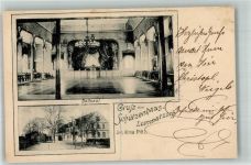 01623 O8260 Lommatzsch 1901 Gebrauchsspuren Schützenhaus Ballsaal