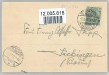 Strassburg Hauptpost 1900 AK