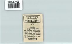 04880 O7294 Dommitzsch - Vignette Wappen Kaffee Hag ca 1920-1940