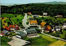 69509 W6942 Juhöhe - Luftaufnahme Pension Café Restaurant Haus Höfle