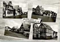 79367 W7831 Weisweil , Breisgau - Ortsansichten Malerischer Winkel Fachwerkhäuser 4-Bildaufnahme