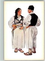 Nr. 15 von Vladimir Kirin Bosnien (Travnik ) Trachten Kroatien Künstlerkarte