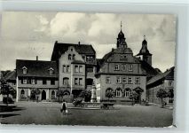 W8634 Rodach b Coburg Markt mit Rathaus Apotheke Brunnen Apotheke