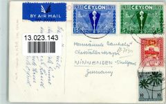 Tame Elefanten Baden - Ceylon Indien 1952 AK Elefant