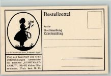 Kunstwart Verlag Buchhandlung - Bestellzettel für Schattenriss Veröffentlichungen Verlag