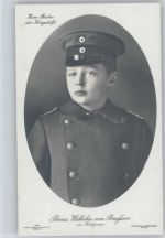 Prinz Wilhelm in Feldgrau - Kriegshilfe AK Adel Prinz Wilhelm